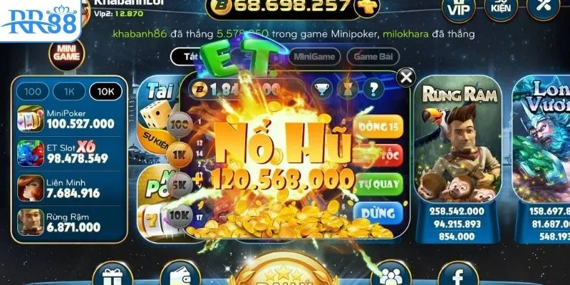 Những điểm thu hút người chơi tài xỉu nổ hũ uy tín